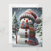 Snowman シーズンポストカード (正面/裏面)