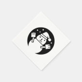 Snowman スタンダードカクテルナプキン (角)