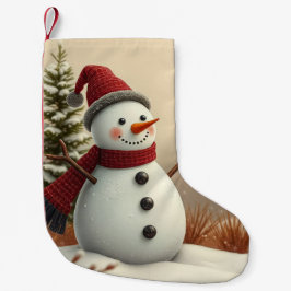 snowman スモールクリスマスストッキング