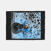 Snowman フリースブランケット (正面(横))