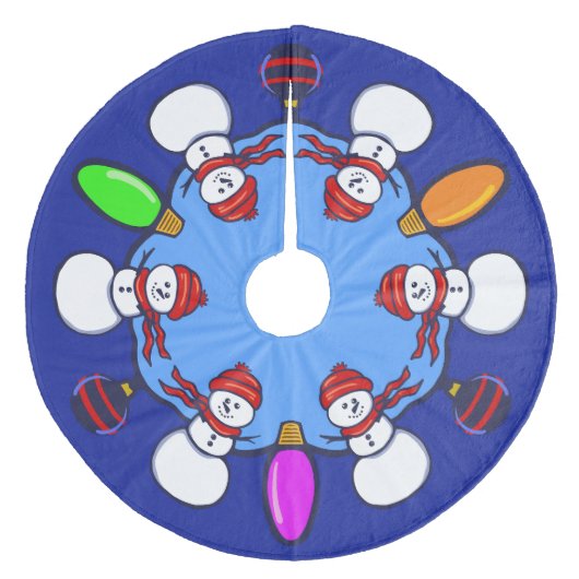 Snowman  フリース ツリースカート (正面)