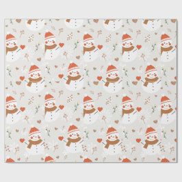 ⛄ snowman ラッピングペーパー