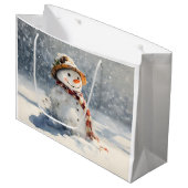 Snowman ラージペーパーバッグ (正面アングル)