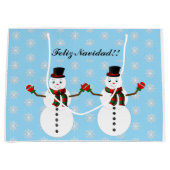 Snowman ラージペーパーバッグ (正面)