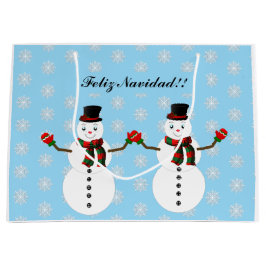 Snowman ラージペーパーバッグ