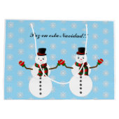 Snowman ラージペーパーバッグ (裏面)