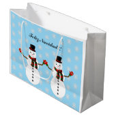 Snowman ラージペーパーバッグ (正面アングル)