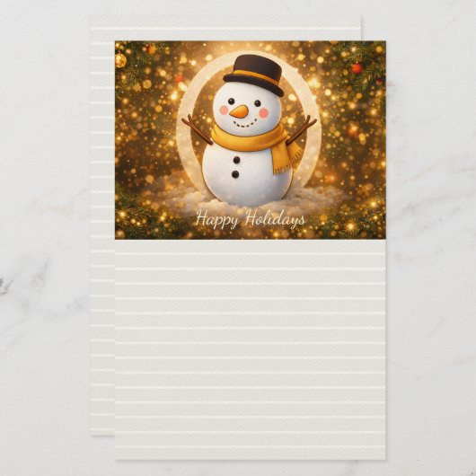 Snowman 便箋 (正面/裏面)