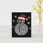 Snowman 67 Six Seven 6 7 Meme Christmas Funny Boy  カード (黄色い花)