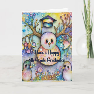 Snowman 8th Grade Graduation Card カード