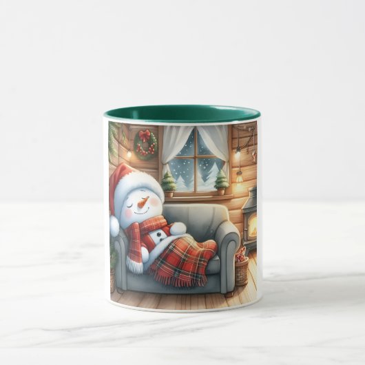 Snowman and Friends Kids Christmas Mug マグカップ (中央)