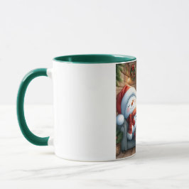 Snowman and Friends Kids Christmas Mug マグカップ