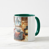 Snowman and Friends Kids Christmas Mug マグカップ (正面右)