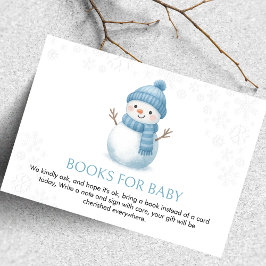 Snowman Baby Shower Books For Baby エンクロージャーカード