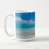 Snowman Beach Vacation コーヒーマグカップ (左)