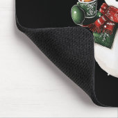 Snowman Beanie Coffee Latte Ginggerbread Merry Chr マウスパッド (コーナー)