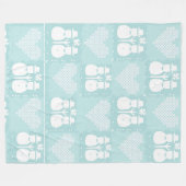 Snowman Blanket & Throws フリースブランケット (正面(横))