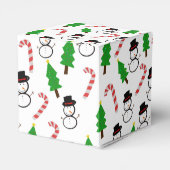 Snowman Candy Cane Christmas Tree フェイバーボックス (裏面サイド)