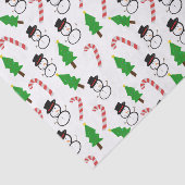 Snowman Candy Cane Christmas Tree 薄葉紙 (詳細)