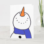 "Snowman" Card シーズンカード<br><div class="desc">"Snowman" Card that you can add your own writing to. Makes a perfect thank you card after the holidays.</div>