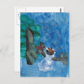 Snowman_Card ポストカード (正面/裏面)