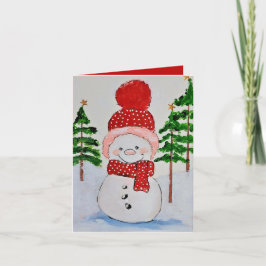 Snowman Christmas カード