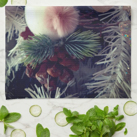 Snowman Christmas キッチンタオル (折り畳み)