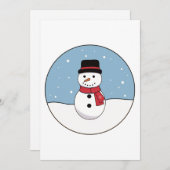 Snowman Christmas  シーズンカード (正面/裏面)