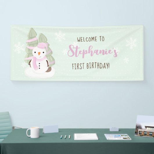 Snowman Christmas 横断幕 (トレードショー)