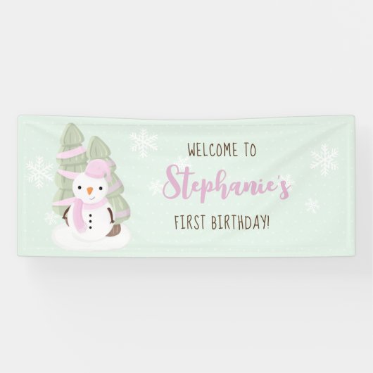 Snowman Christmas 横断幕 (横)