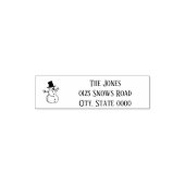Snowman Christmas Address セルフインキングスタンプ (デザイン)