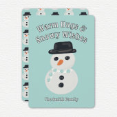 Snowman Christmas Card シーズンカード