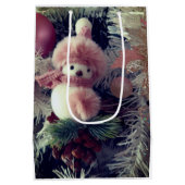 Snowman Christmas Gift Bag ミディアムペーパーバッグ (裏面)