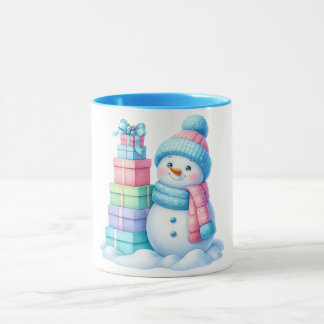 Snowman Christmas gift Mug マグカップ