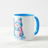 Snowman Christmas gift Mug マグカップ (正面右)