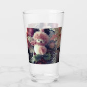 Snowman Christmas Glass Cup –  Winter Drinkware タンブラーグラス (裏面)