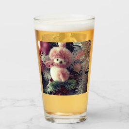 Snowman Christmas Glass Cup –  Winter Drinkware タンブラーグラス