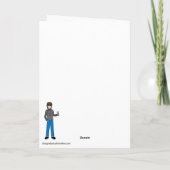 Snowman Christmas Greeting Card, Frosty シーズンカード (裏面)