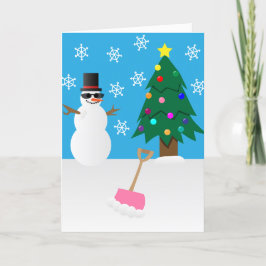 Snowman Christmas Greeting Card, Frosty シーズンカード
