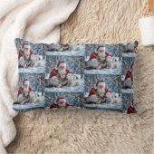 Snowman Christmas Throw Pillow ランバークッション (ブランケット)