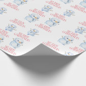 Snowman Christmas Wrapping Paper ラッピングペーパー (角)