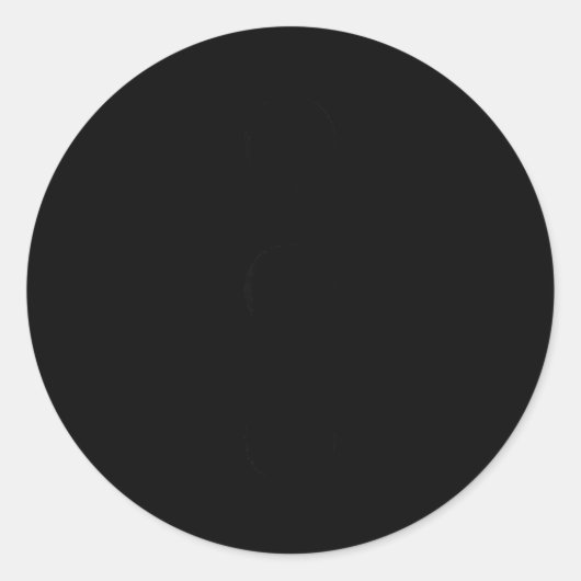 Snowman Costume Apparel Three Black Buttons Christ ラウンドシール (正面)