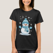 Snowman Cute Christmas Winter Holiday Tシャツ (正面)
