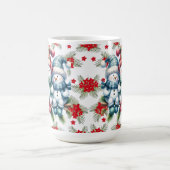 Snowman Family Holiday Mug コーヒーマグカップ (中央)