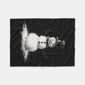 Snowman fleece blanket フリースブランケット (正面(横))