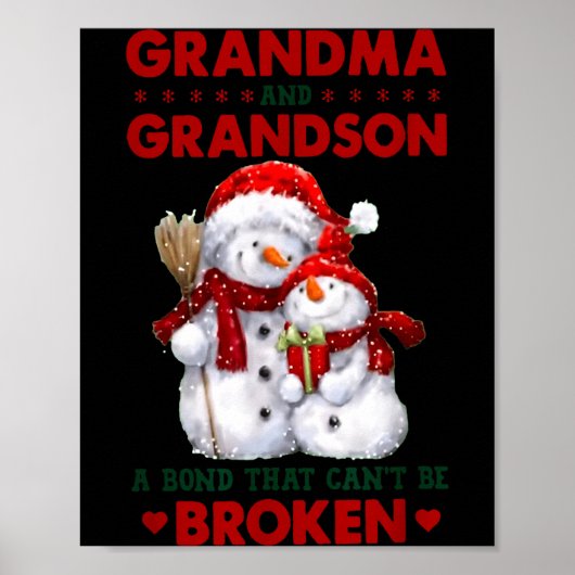 Snowman Grandma And Grandson A Bond That Can't Be  ポスター (正面)