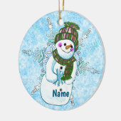 Snowman Granny ornament セラミックオーナメント (左)