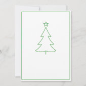 Snowman Greeting Christmas Card カード (裏面)