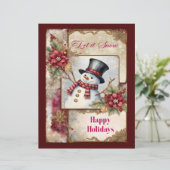Snowman Greetings Scrapbook Paper (スタンド正面)