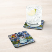 Snowman Hard plastic coaster set コースター (右側)